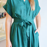 The Maude Opal Dress in Forrest