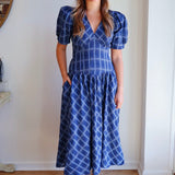 The Navy Plaid Dress