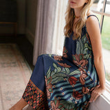 Briton Court Floral Satin Midi in Lido