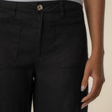 Kut from the Kloth Meg Linen Wide Leg in Black