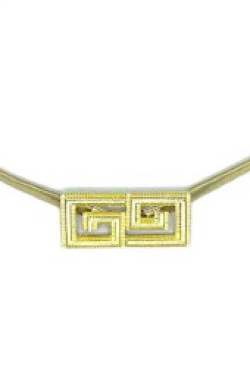 Greek Key Stretch Metal Belt Set