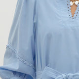 Light Blue Dress with Belt