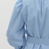 Light Blue Dress with Belt