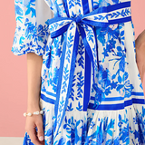 Alivia Lori-Anne Dress in White Augusta Floral