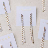 Swingy Diamond Tennis Duster Holiday Earrings