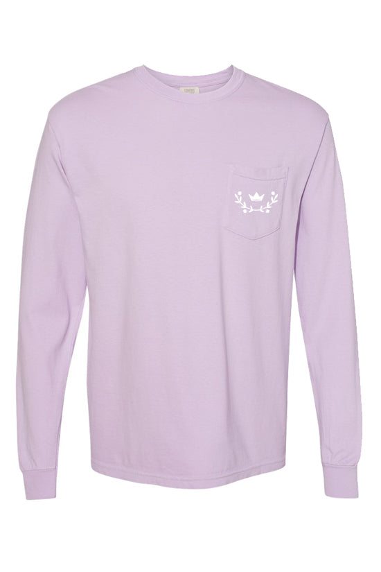 Wonderfully Made Orchid Comfort Colors Long Sleeve TShirt