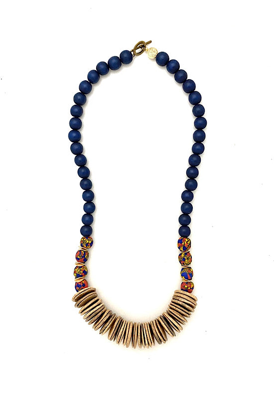 0 Anchor Beads: Navy and Multicolor Beads