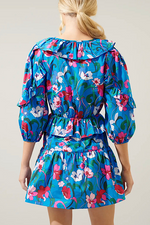 0 Lucera Floral Ruffle Mini Dress