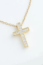Shine Your Light Cross Necklace in Gold
